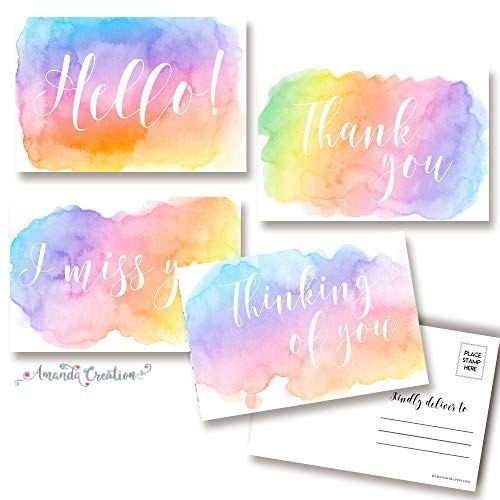 Pretty Pastel Postcards for Family and Friends