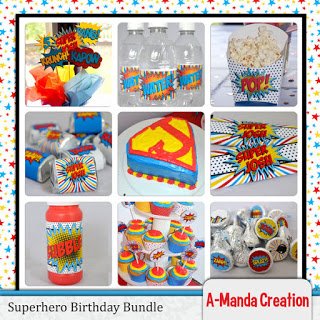 Super Hero Birthday Party Printables