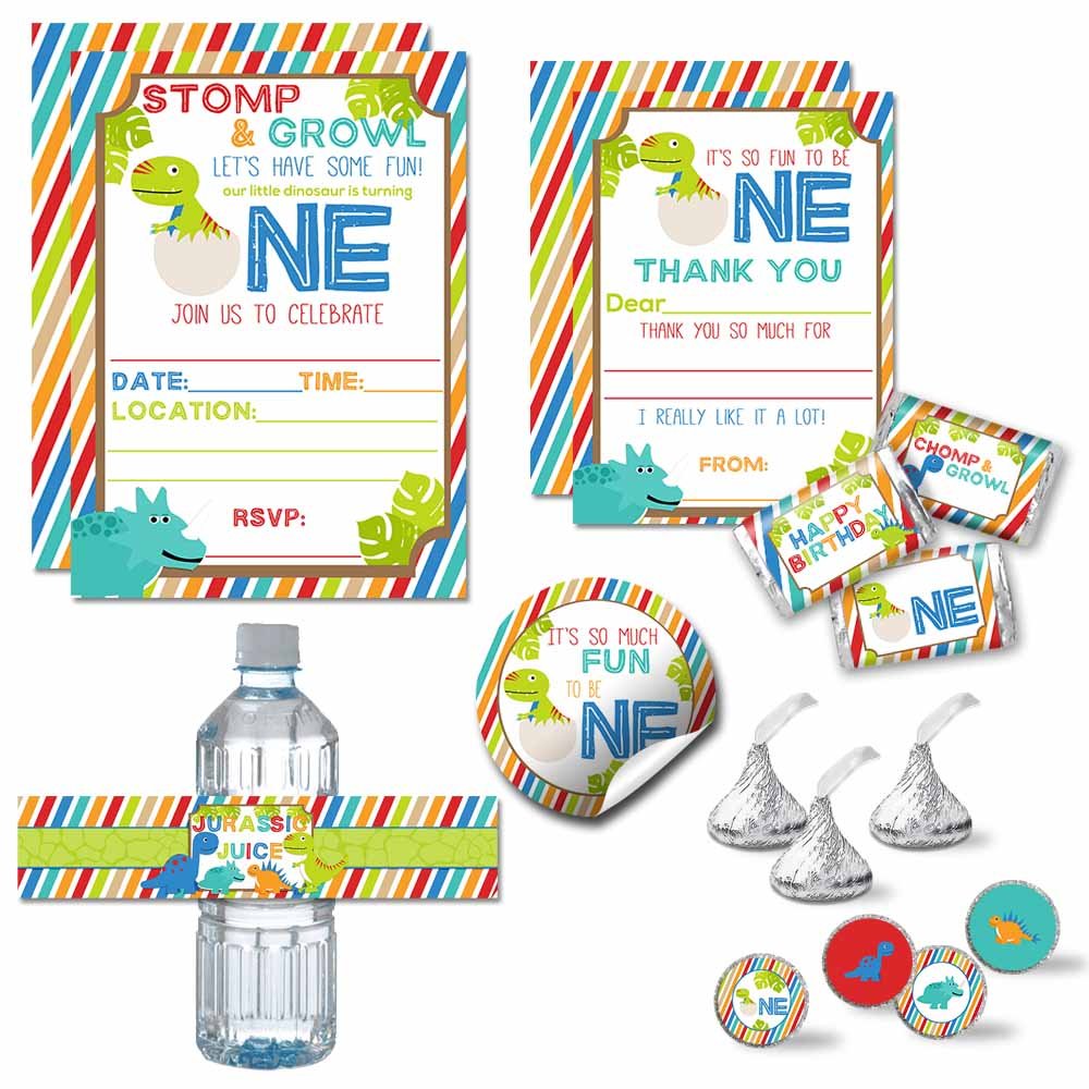 Dinosaur First Birthday Party Bundle – Amanda Creation