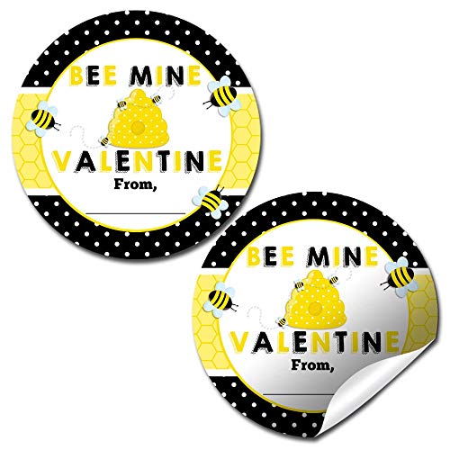 Bumble Bee Valentine Party Stickers