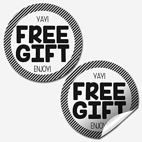 Free Gift Customer Appreciation Stickers