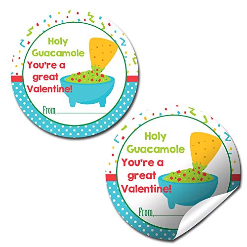 Holy Guacamole Valentine Stickers