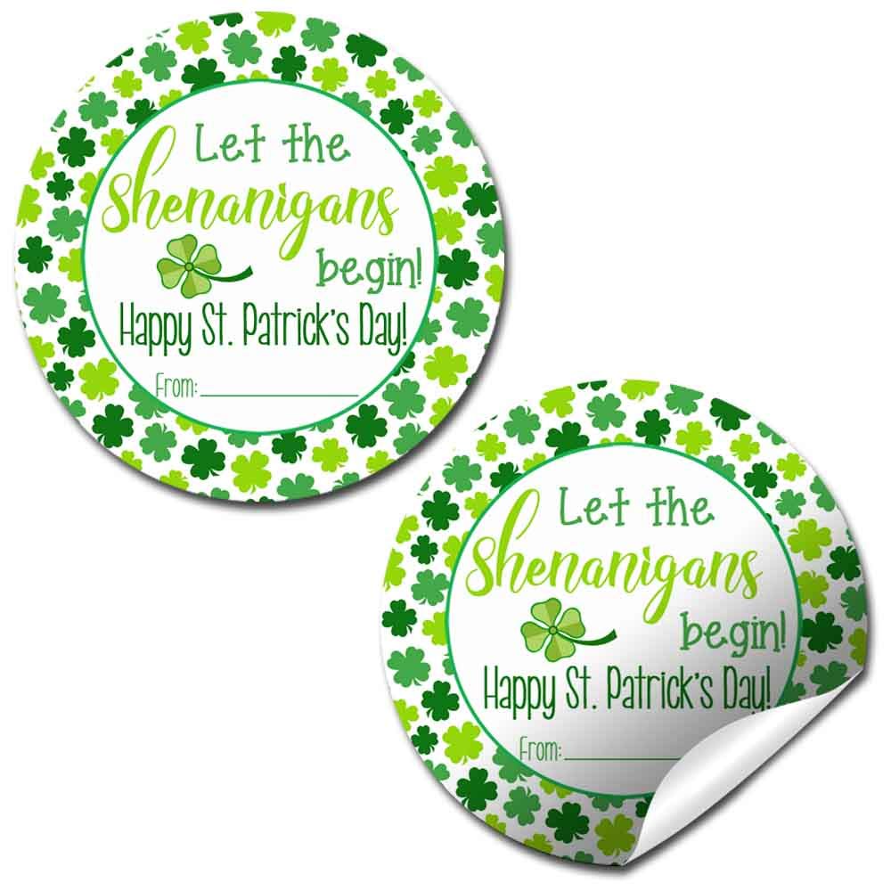 Let the Shenanigans Begin St. Patrick's Day Stickers