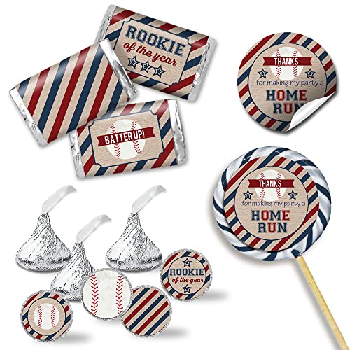 Rookie of the Year Baseball Birthday Party Sticker Bundle – Amanda Creation