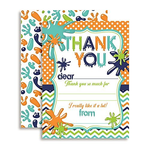 Slime Time Thank You Cards (Boy)