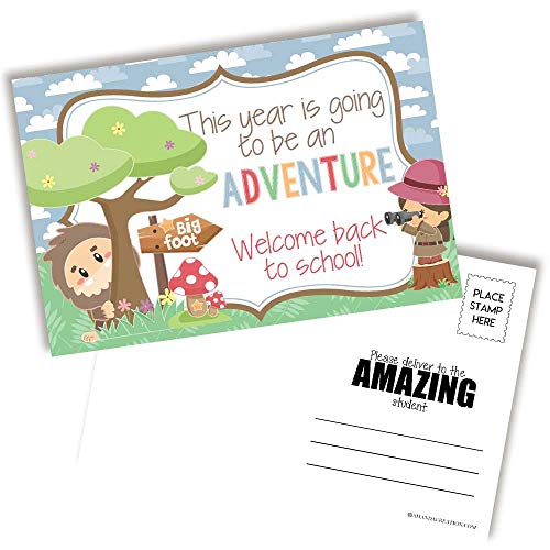Bigfoot Back to School Teacher Postcards
