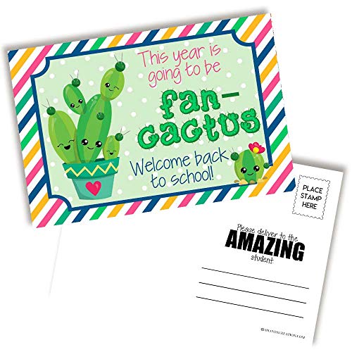 Cactus Back to School Teacher Postcards