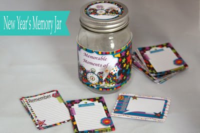 New Year's printable memory jar project