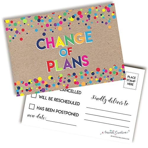 Change of Plans Postcards Will Save the Day