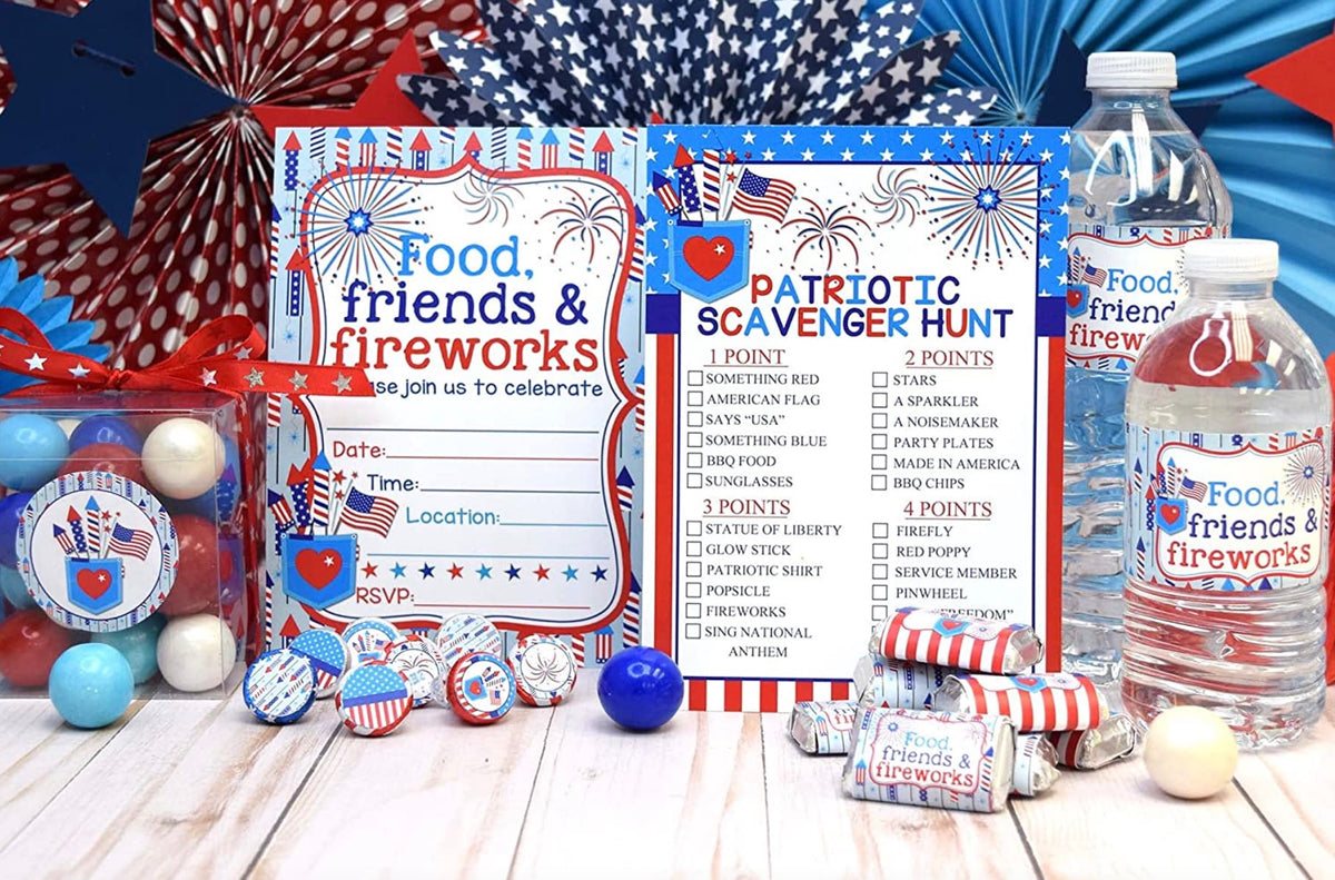 Light Up Your 4th of July with Our Food, Friends & Fireworks Party Bun ...