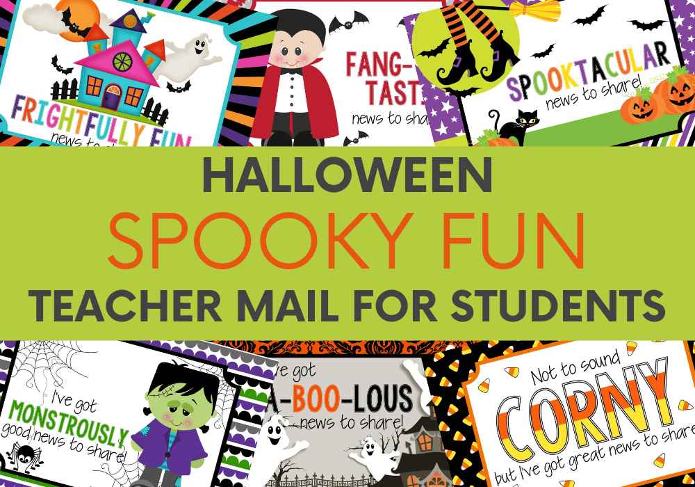 Spooky Fun: Halloween Themed Teacher Mail for Students