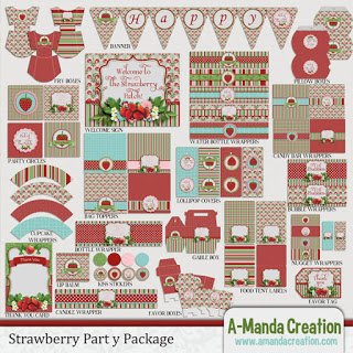 Strawberry Party Printables