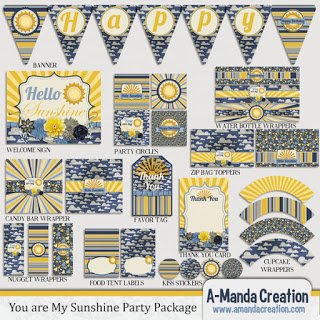 You Are My Sunshine Party Printables