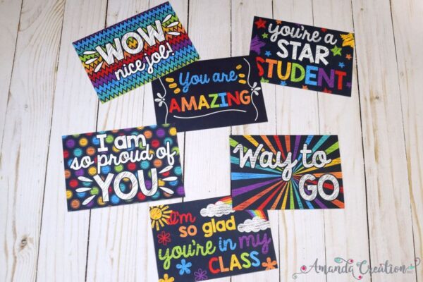 Chalkboard Teacher Postcards