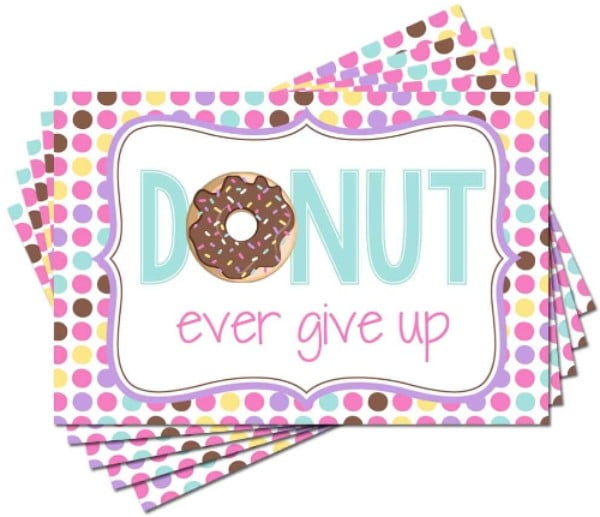 Donut Encouragement Postcards Send Sweet Vibes