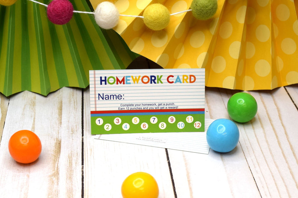Reward Punch Cards Motivate Kids to Learn