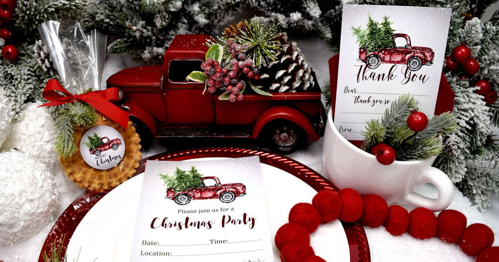 Cute & Classic Christmas Truck Party Supplies
