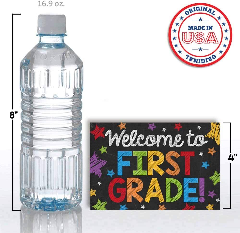 Welcome Back To School Water Bottle Labels Decorations First - Temu