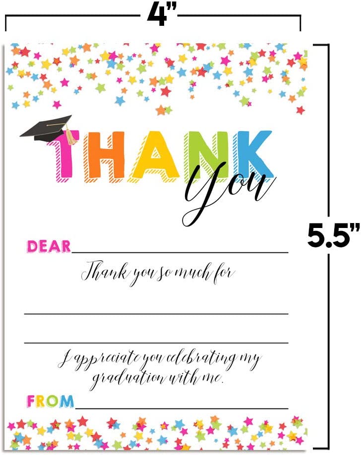 star-confetti-graduation-thank-you-cards-amanda-creation for Free Printable Graduation Thank You Card Template Star Confetti Graduation Thank You Cards – Amanda Creation for Free Printable Graduation Thank You Card Template