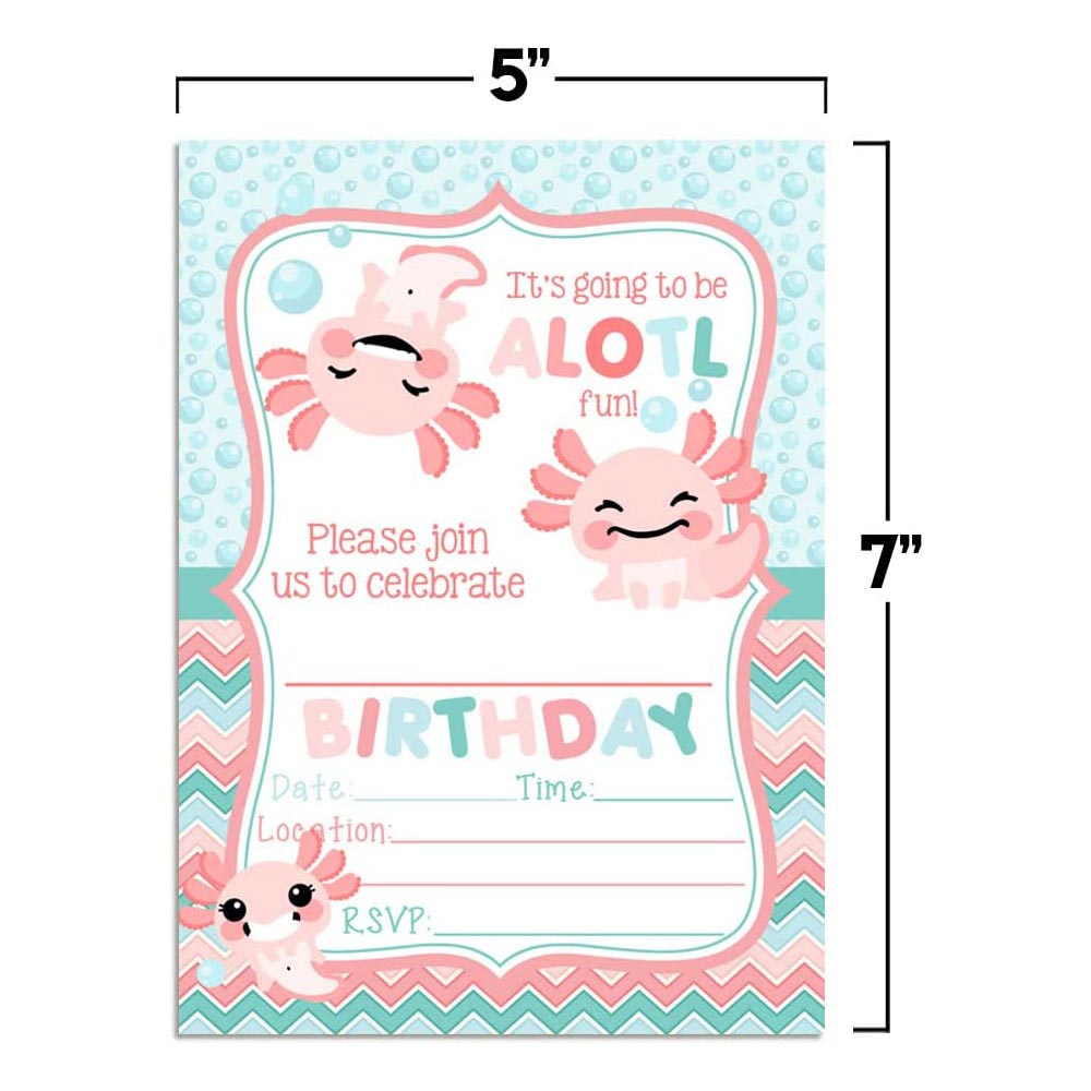 Axolotl Party Supplies, Valentines Day Party Printables, Party