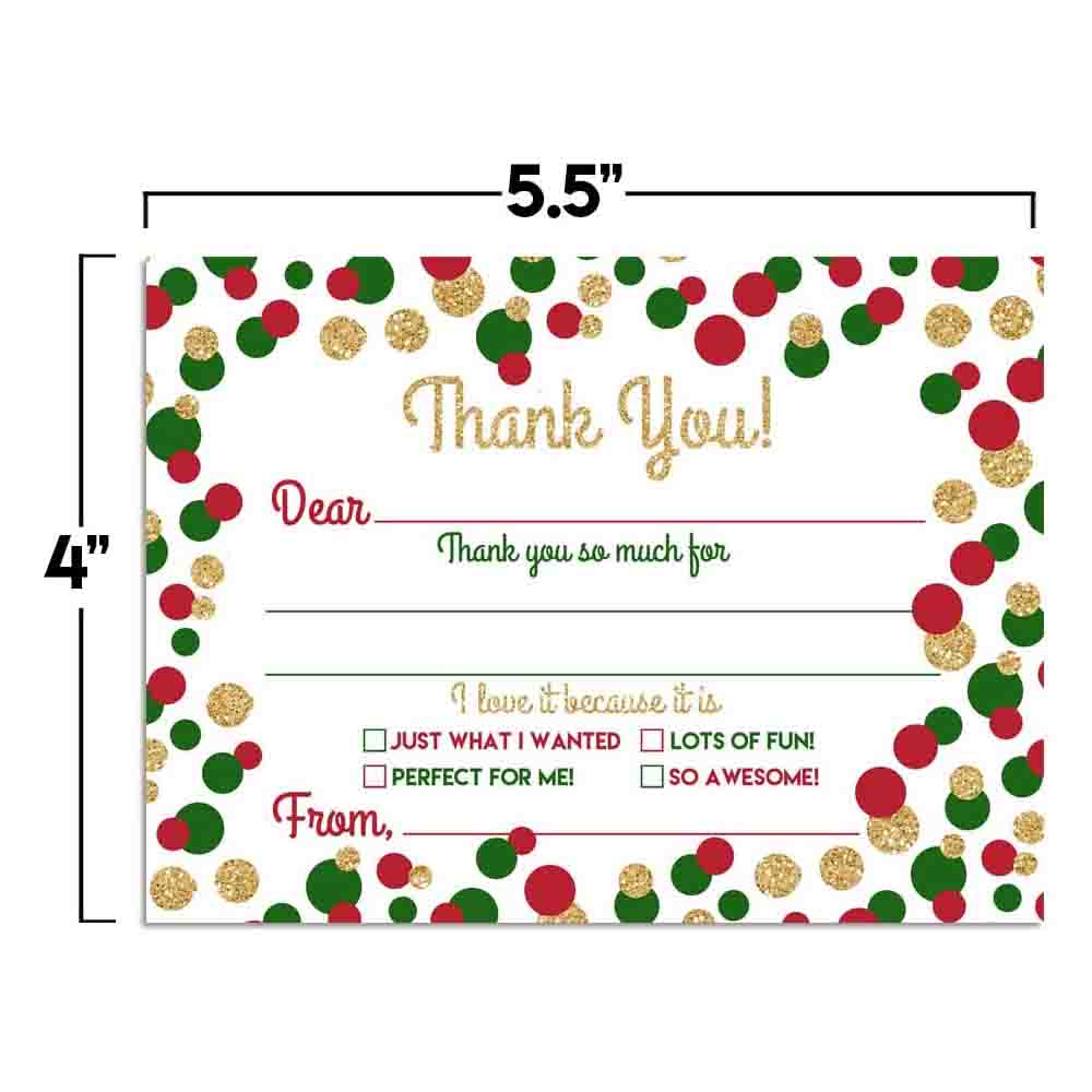 Christmas Polka Dot Thank You Cards – Amanda Creation christmas-polka-dot-thank-you-cards-amanda-creation