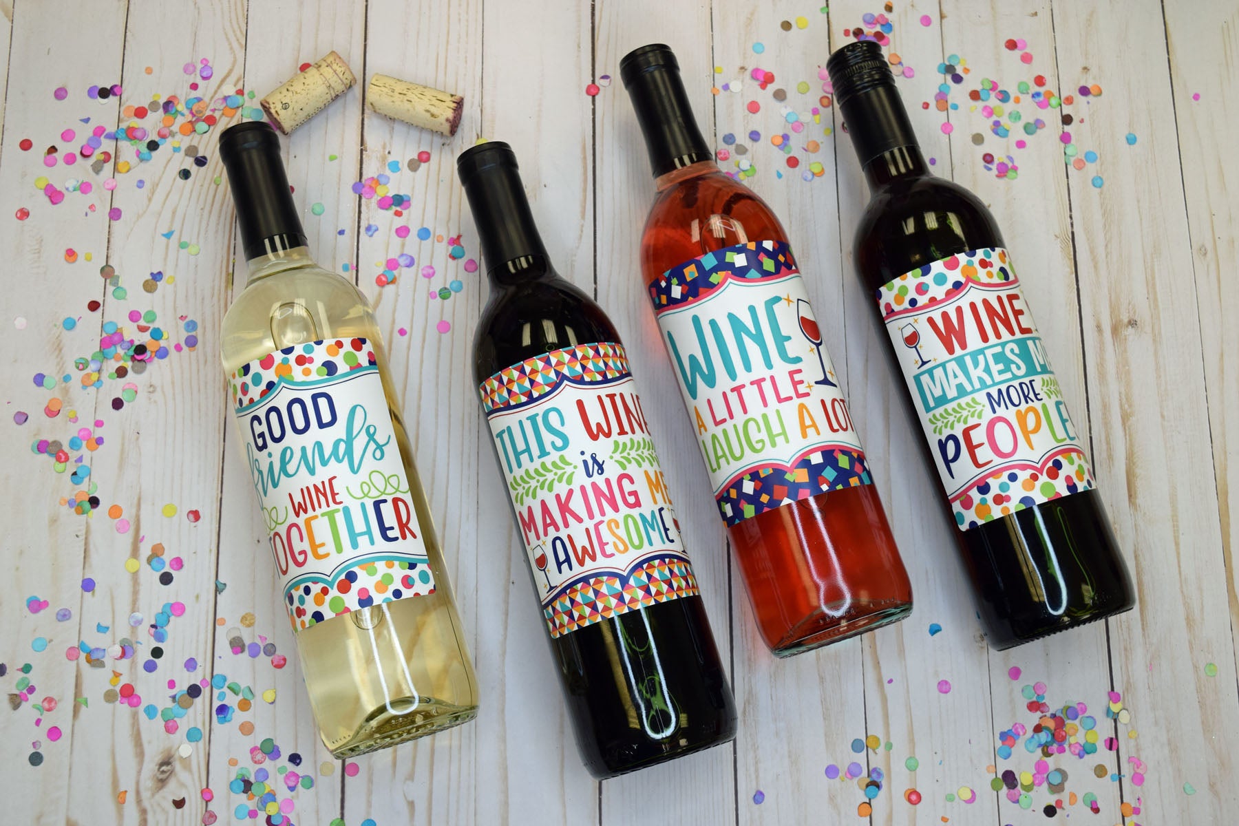 Funny Friendship Wine Bottle Labels – Amanda Creation funny-friendship-wine-bottle-labels-amanda-creation