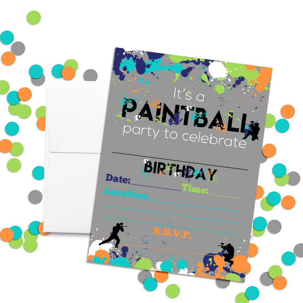 paint-splatter-paintball-birthday-party-invitations-amanda-creation for Free Printable Paintball Party Invitations Paint Splatter, Paintball Birthday Party Invitations – Amanda Creation for Free Printable Paintball Party Invitations