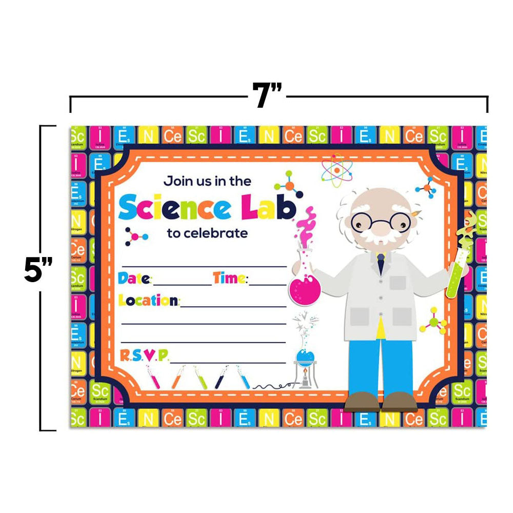 Science Lab Birthday Party Invitations – Amanda Creation