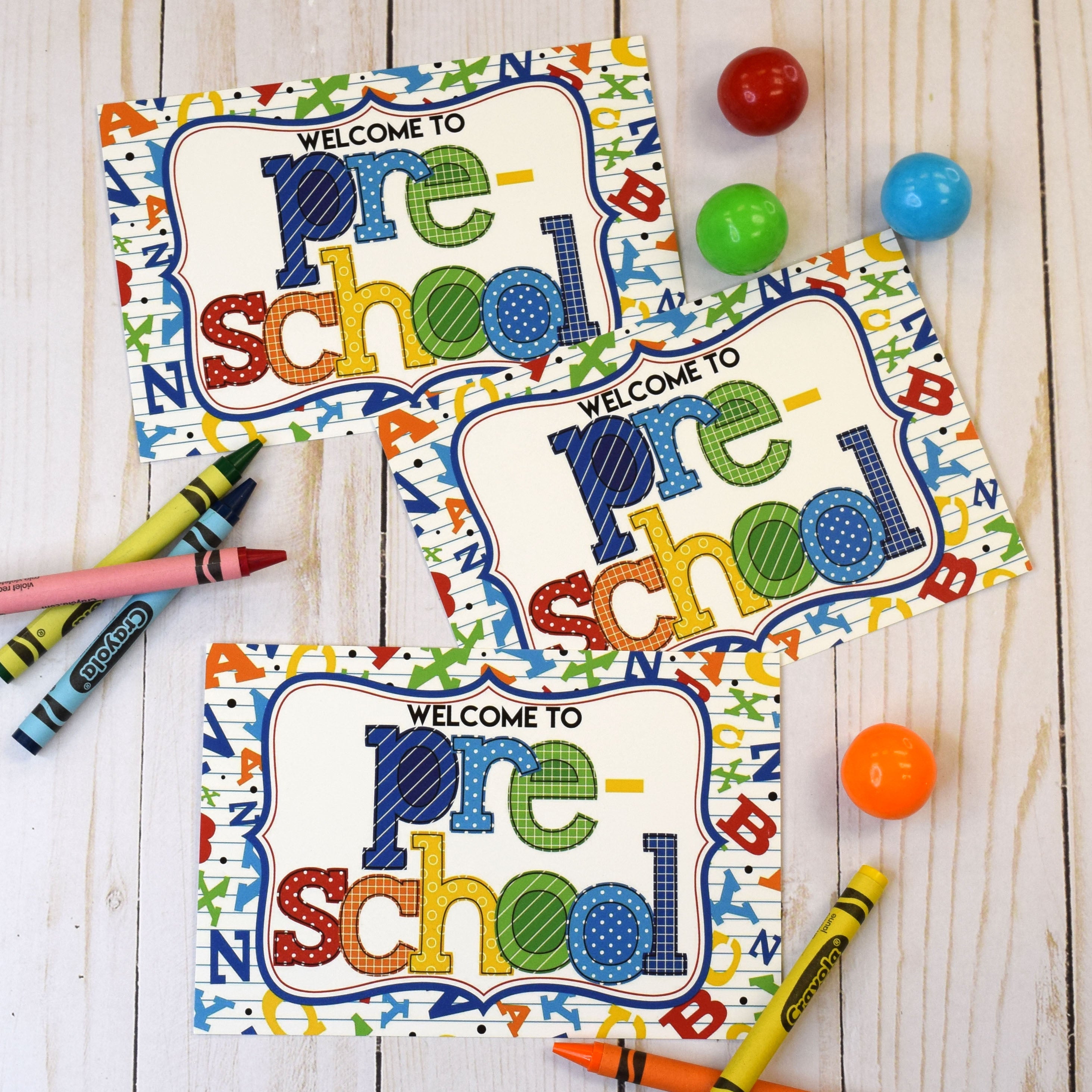 WaaHome 30pcs Welcome To Our Class Postcards 4''X6'' Welcome Back To School Postcards For Students Kids From Teacher