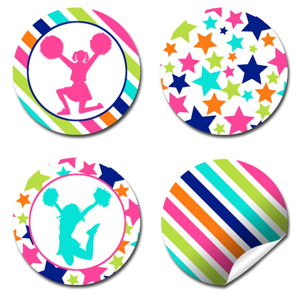 Custom Cheer Sticker 2-4-6-8 Cheerleading Birthday Kiss Stickers – Amanda Creation