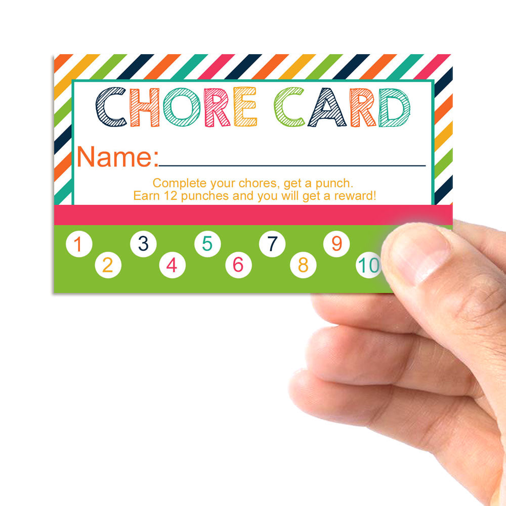 Chore Punch Card Printables (FREE)