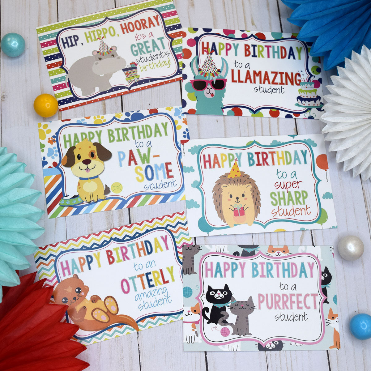 cute-cuddly-fun-animals-happy-birthday-postcards-for-students-amanda-creation for Free Printable Animal Birthday Cards Cute & Cuddly Fun Animals Happy Birthday Postcards for Students – Amanda Creation for Free Printable Animal Birthday Cards