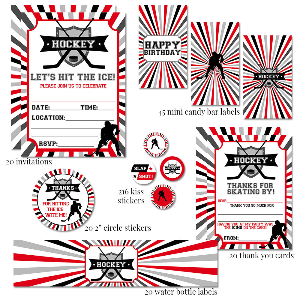 hockey-birthday-party-bundle-amanda-creation for Free Printable Hockey Birthday Cards Hockey Birthday Party Bundle – Amanda Creation for Free Printable Hockey Birthday Cards