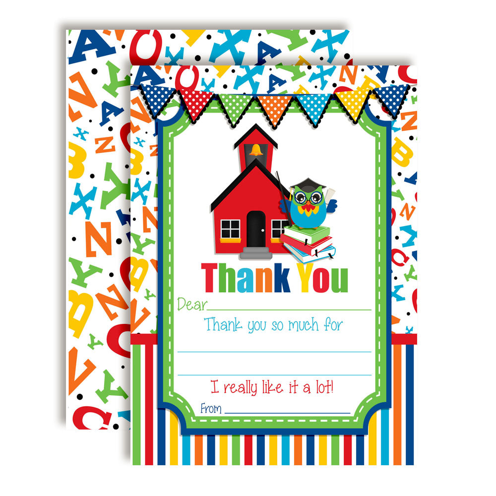 Kindergarten Graduation Thank You Cards Kindergarten Graduation Thank You Cards