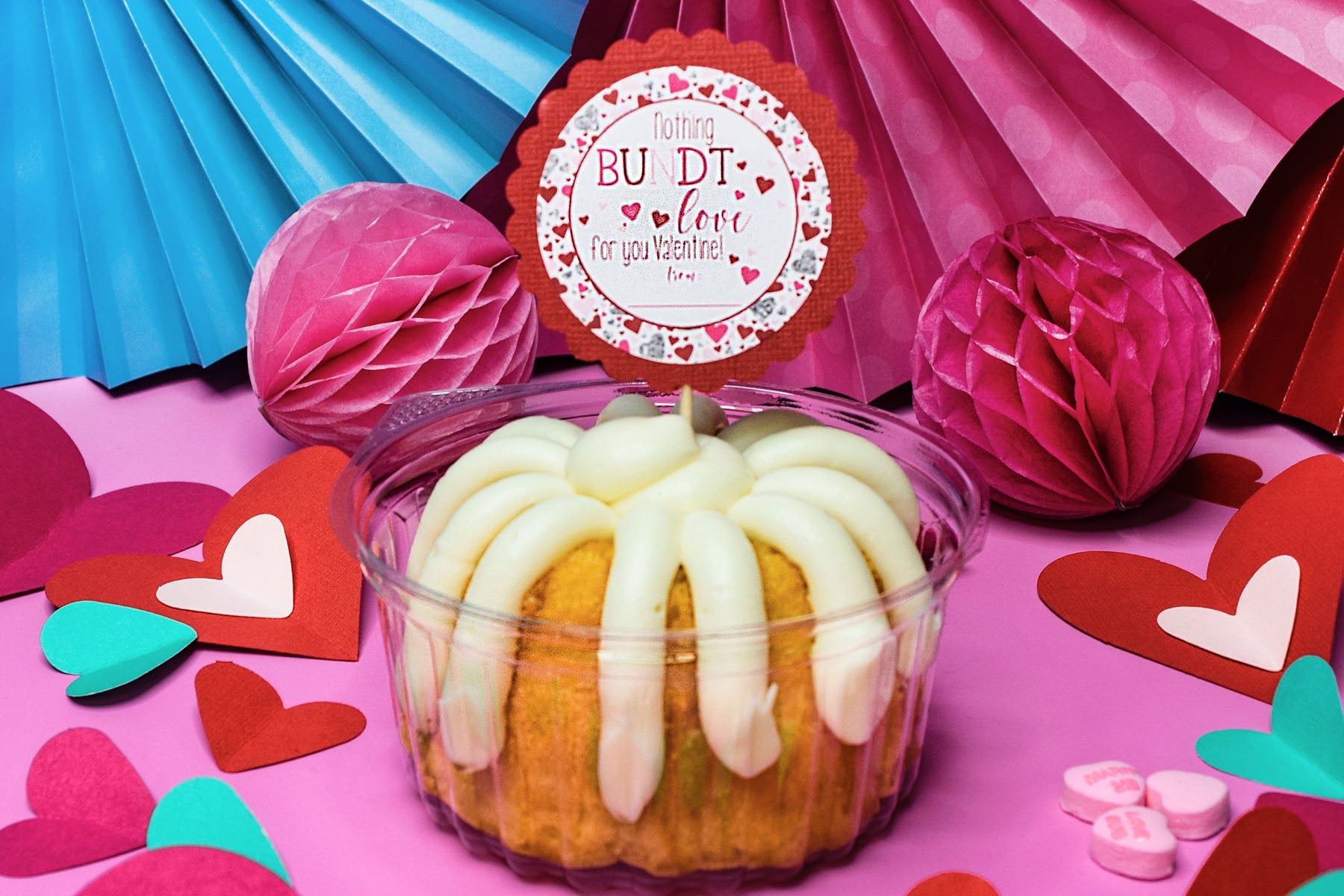 Nothing Bundt Love Valentine's Day Party Favor Stickers