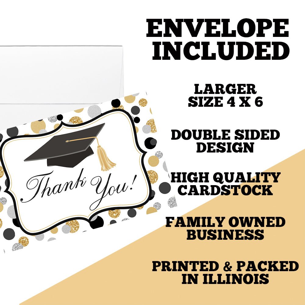 thank you cards for grad party 10 Graduation Thank You Cards to Send to Your Cheer Squad