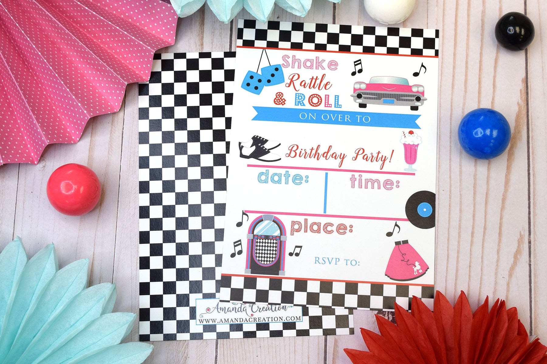 50's Sock Hop Birthday Party Invitations – Amanda Creation 50-s-sock-hop-birthday-party-invitations-amanda-creation