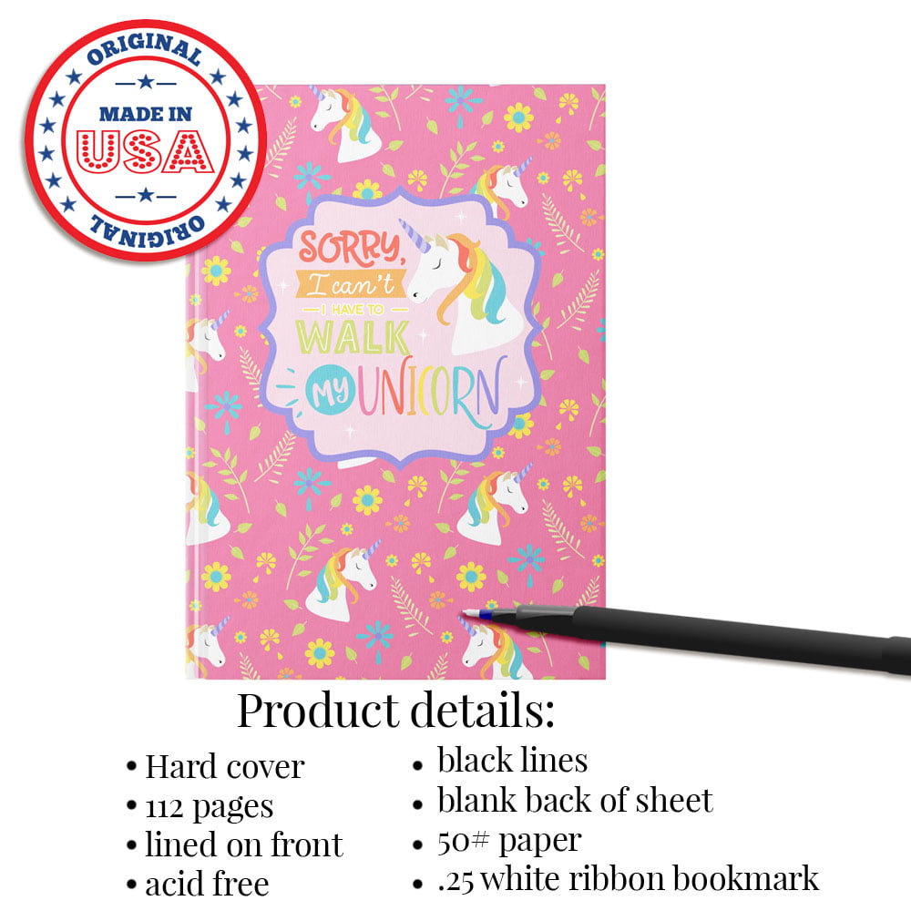unicorn hardcover journal