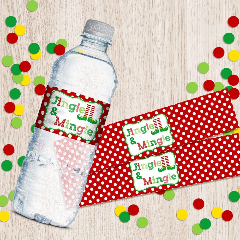 Nutcracker Land of Sweets Holiday Christmas Waterproof Water Bottle Sticker  Wrappers, 20 1.75 x 8.5 Wrap Around Labels by AmandaCreation