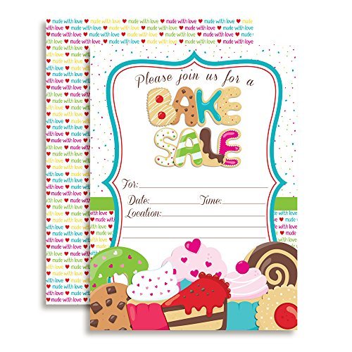 Bake Sale Party Invitations
