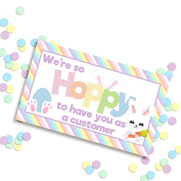 Hoppy Customer Easter Bunny Package Inserts for Small Business – Amanda ...