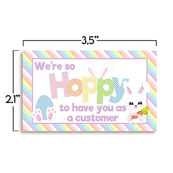 Hoppy Customer Easter Bunny Package Inserts for Small Business – Amanda ...