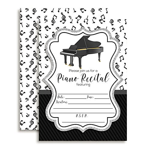 Piano Recital Invitations
