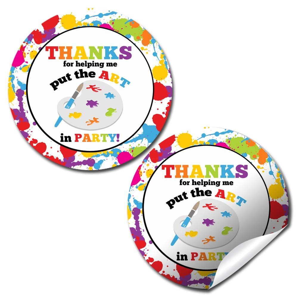 Art & Painting Party Stickers