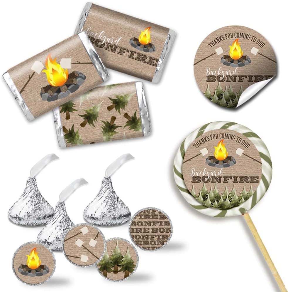 Bonfire Snaps Backyard Bonfire Birthday Party Sticker Bundle – Amanda Creation