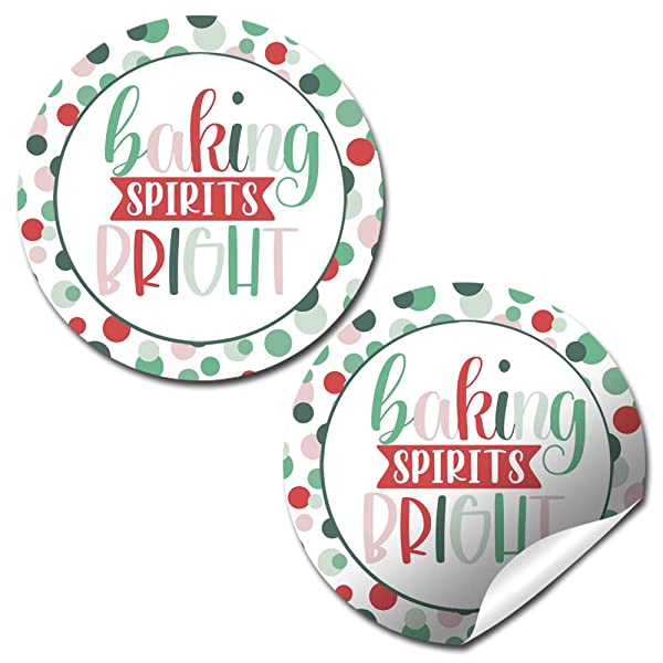 Baking Spirits Bright Printable Christmas Cookie Tags (Instant Download)