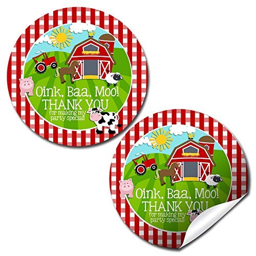 Barnyard Bash Party Stickers