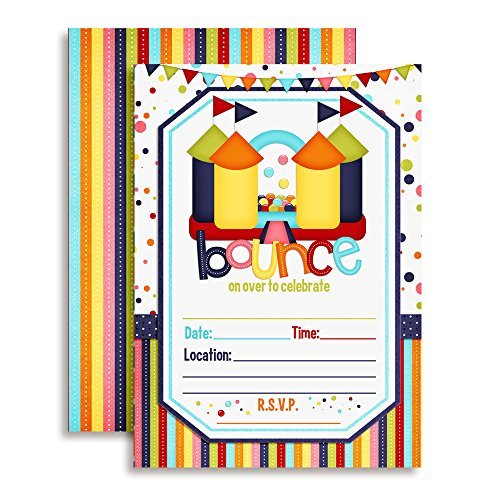 Bounce House Birthday Party Invitations