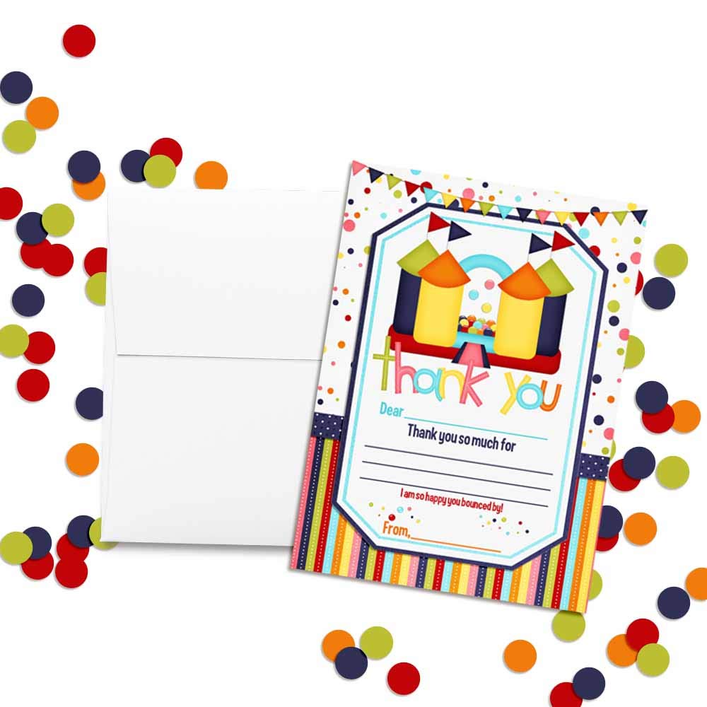 Bounce House Thank You Cards