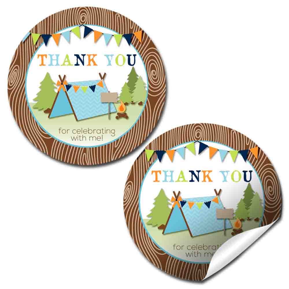 Camping Party Stickers (Boy)